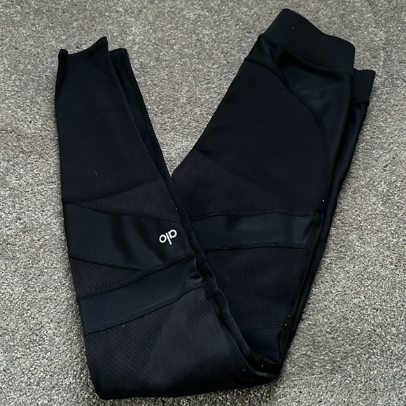 Alo High Waist Level Up Legging banded size small black - Picture 6 of 6